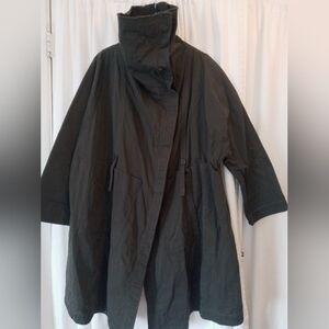 Rundholz Asymmetrical Shawl Collar Coat.